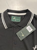 TIGER WOLF 3 BUTTON POLO SHIRT - SIZE: MEN L - BLACK/WHITE New TIGER WOLF 3 BUTTON POLO SHIRT - SIZE: MEN L - BLACK/WHITE New