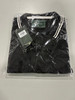 TIGER WOLF 3 BUTTON POLO SHIRT - SIZE: MEN L - BLACK/WHITE New TIGER WOLF 3 BUTTON POLO SHIRT - SIZE: MEN L - BLACK/WHITE New