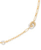 KATE SPADE TWO-TONE INTERLOCK MIXED CHAIN 38 New