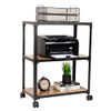 MIND READER MULTIPURPOSE ROLLING CART 3 TIERS OFFICE STORAGE ORGANIZER - BROWN