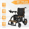 ELECTRIC WHEELCHAIR 20+ MILES RANGE ALL TERRAIN MOTORIZED WHEELCHAIR - ORANGE
