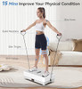 POWET VIBRATION PLATE EXERCISE MACHINE WEIGHT LOSS 5 PRE-SET MODES - WHITE