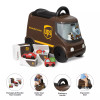 RADIO FLYER UPS DELIVERY TRUCK RIDE-ON: STEEL & PLASTIC PEDAL TOY - BROWN/YELLOW RADIO FLYER UPS DELIVERY TRUCK RIDE-ON: STEEL & PLASTIC PEDAL TOY - BROWN/YELLOW