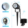 HIGH BRIGHTNESS 1000LM OUTDOOR SPOT LIGHTS 6500K 4.9FT ELECTRIC CORD 4 PACK HIGH BRIGHTNESS 1000LM OUTDOOR SPOT LIGHTS 6500K 4.9FT ELECTRIC CORD 4 PACK