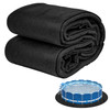 ABIMARS THICKER POOL LINER PAD ABOVE GROUND SWIMMING POOLS 27 FOOT MATS BLACK New