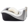 SCOTCH DESKTOP TAPE DISPENSER, SILVERTECH TWO-TONE (C60-ST) - BLACK/SILVER New SCOTCH DESKTOP TAPE DISPENSER, SILVERTECH TWO-TONE (C60-ST) - BLACK/SILVER New