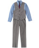 IZOD BOYS' 4-PIECE SET WITH COLLARED DRESS SHIRT, TIE, SIZE: 6, MEDIUM BLUE/GRAY New IZOD BOYS' 4-PIECE SET WITH COLLARED DRESS SHIRT, TIE, SIZE: 6, MEDIUM BLUE/GRAY New