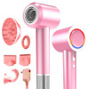 USKOWO HAIR DRYER 1800W FAST DRYING BLOW DRYER 160,000 RPM MOTOR - CANDY PINK
