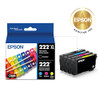 EPSON 222 CLARIA INK HIGH CAPACITY BLACK & STANDARD COLOR CARTRIDGE COMBO PACK New EPSON 222 CLARIA INK HIGH CAPACITY BLACK & STANDARD COLOR CARTRIDGE COMBO PACK New