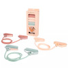 BLOGILATES 3PK RESISTANCE BANDS FOAM & TPR, MEDIUM & LIGHT - PINK/GREEN/ORANGE