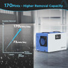 AIRECOLER 170 PINTS COMMERCIAL DEHUMIDIFIER WITH PUMP GT-XP7 - BLUE / WHITE