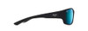 MAUI JIM MEN'S LOCAL KINE POLARIZED WRAP SUNGLASSES 61MM SOFT BLACK/GRAY