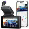 KINGSLIM DASH CAM FRONT REAR 4K CAR PHOTO CAMERA FREE 64GB SD CARD D4 - BLACK New