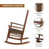 SHINE COMPANY HAMPTON PORCH ROCKER HIGH BACK WOOD ROCKING CHAIR 4335OA-OAK - OAK SHINE COMPANY HAMPTON PORCH ROCKER HIGH BACK WOOD ROCKING CHAIR 4335OA-OAK - OAK