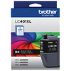 BROTHER GENUINE LC401XLBK HIGH YIELD BLACK INK CARTRIDGE - BLACK New