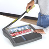SWINGLINE PAPER CUTTER, GUILLOTINE TRIMMER, 12" CUT LENGTH 9312 - GRAY/GREEN New