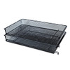 UNIVERSAL 20012 MESH STACKABLE SIDE LOAD TRAY, LEGAL, 20012 - BLACK New