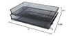 UNIVERSAL 20012 MESH STACKABLE SIDE LOAD TRAY, LEGAL, 20012 - BLACK New