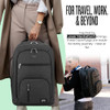 SOLO NEW YORK TSA LAPTOP BACKPACK FOR WOMEN & MEN CARRY ON BOOKBAG TRAVEL - GREY New