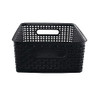 ADVANTUS WEAVE DESIGN PLASTIC MEDIUM BIN, 13.75"L BY 10.5"W BY 4.625"H, BLACK