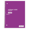JUST BASICSĀ® WIREBOUND NOTEBOOK 8 X 10-1/2 COLLEGE RULE 70 SHEETS PACK OF 6 New JUST BASICSĀ® WIREBOUND NOTEBOOK 8 X 10-1/2 COLLEGE RULE 70 SHEETS PACK OF 6 New