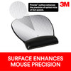 3M PRECISE MOUSE PAD WITH GEL WRIST REST, SOOTHING GEL COMFORT MW310LE - BLACK