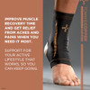 Tommie Copper Ankle Compression Sleeve L/XL, 4D Stretch & Non-Slip, Black
