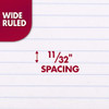 MEAD SPIRAL NOTEBOOK, 1 SUBJECT, WIDE RULED PAPER, 70 SHEETS, 05510AB5 - RED New