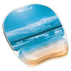 FELLOWES PHOTO GEL MOUSE PAD WRIST REST MICROB - SANDY BEACH (9179301)