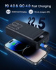NUXGAL POWER PORTABLE CHARGER 60000MAH POWER BANK - 22.5W FAST CHARGING - BLACK
