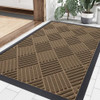 Smiry Front Door Mat Outside Entrance, Heavy Duty Outdoor Mat, 35x23 - Brown New