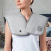 SHARPER IMAGE HEATED NECK SHOULDER MASSAGER WRAP ELECTRIC POLYESTER - GRAY