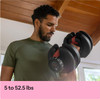 BOWFLEX SELECTTECH DUMBBELL, SINGLE, ADJUSTABLE 5 TO 52.5 LB - BLACK New BOWFLEX SELECTTECH DUMBBELL, SINGLE, ADJUSTABLE 5 TO 52.5 LB - BLACK New