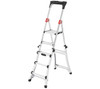 HAILO TL100 TOPLINE TELESCOPIC STEPLADDER - SILVER HAILO TL100 TOPLINE TELESCOPIC STEPLADDER - SILVER