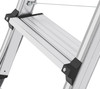 HAILO TL100 TOPLINE TELESCOPIC STEPLADDER - SILVER HAILO TL100 TOPLINE TELESCOPIC STEPLADDER - SILVER
