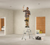 HAILO TL100 TOPLINE TELESCOPIC STEPLADDER - SILVER HAILO TL100 TOPLINE TELESCOPIC STEPLADDER - SILVER