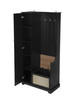 GENERIC WARDROBE, LOCKER HALL TREE WITH BENCH, LOCKER, ANTI-TIPPING, - BLACK