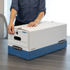 Bankers Box STOR/FILE Medium-Duty Storage Boxes, FastFold (00704) - Blue/White New Bankers Box STOR/FILE Medium-Duty Storage Boxes, FastFold (00704) - Blue/White New