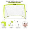 SAUBERE 6X4 FT KIDS SOCCER GOALS BACKYARD SET OF 2 PORTABLE OPTIC GREEN SAUBERE 6X4 FT KIDS SOCCER GOALS BACKYARD SET OF 2 PORTABLE OPTIC GREEN