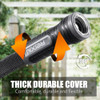 RELXITL NON-EXPANDING GARDEN HOSE 75FT FLEXIBLE BURST-RESISTANT - BLACK RELXITL NON-EXPANDING GARDEN HOSE 75FT FLEXIBLE BURST-RESISTANT - BLACK