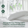 HYPOALLERGENIC BAMBOO VISCOSE BREATHABLE PILLOWS DOWN ALTERNATIVE 2 PACK New