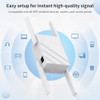 OAITREE 2025 WIFI EXTENDER SIGNAL BOOSTER DUAL BAND 5GHZ/2.4GHZ A30-1 - WHITE