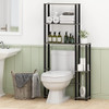 FURINNO TURN-N-TUBE OVER THE TOILET STORAGE FRENCH OAK GRAY/BLACK