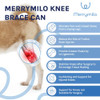 MERRYMILO DOG KNEE BRACE,ACL,CCL,CRUCIATE LIGAMENT, SIZE: S - SILVER