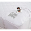 HOME REFLECTIONS QUILTED HEATED MATTRESS PAD INCLUDES 1 REMOTES TWIN - WHITE