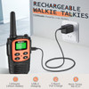 MaxTalker Rechargeable Walkie Talkies with 22 Channels - Multicolor