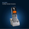 MOTOROLA VOICE DECT 6.0 4-LINE CORDLESS EXPANSION HANDSET ML1200 - BLACK New