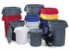 RUBBERMAID COMMERCIAL REFUSE CONTAINER 32 GAL ROUND - GRAY