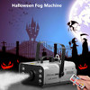 XWSTGEQ FOG MACHINE 900 WATT WITH 6 LED LIGHTS AND 2-IN-1 WIRELESS REMOTE GRAY