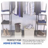 MONSTERRAX EXPANDABLE CLOTHING RACK, 14X80X72 - BLACK MONSTERRAX EXPANDABLE CLOTHING RACK, 14X80X72 - BLACK